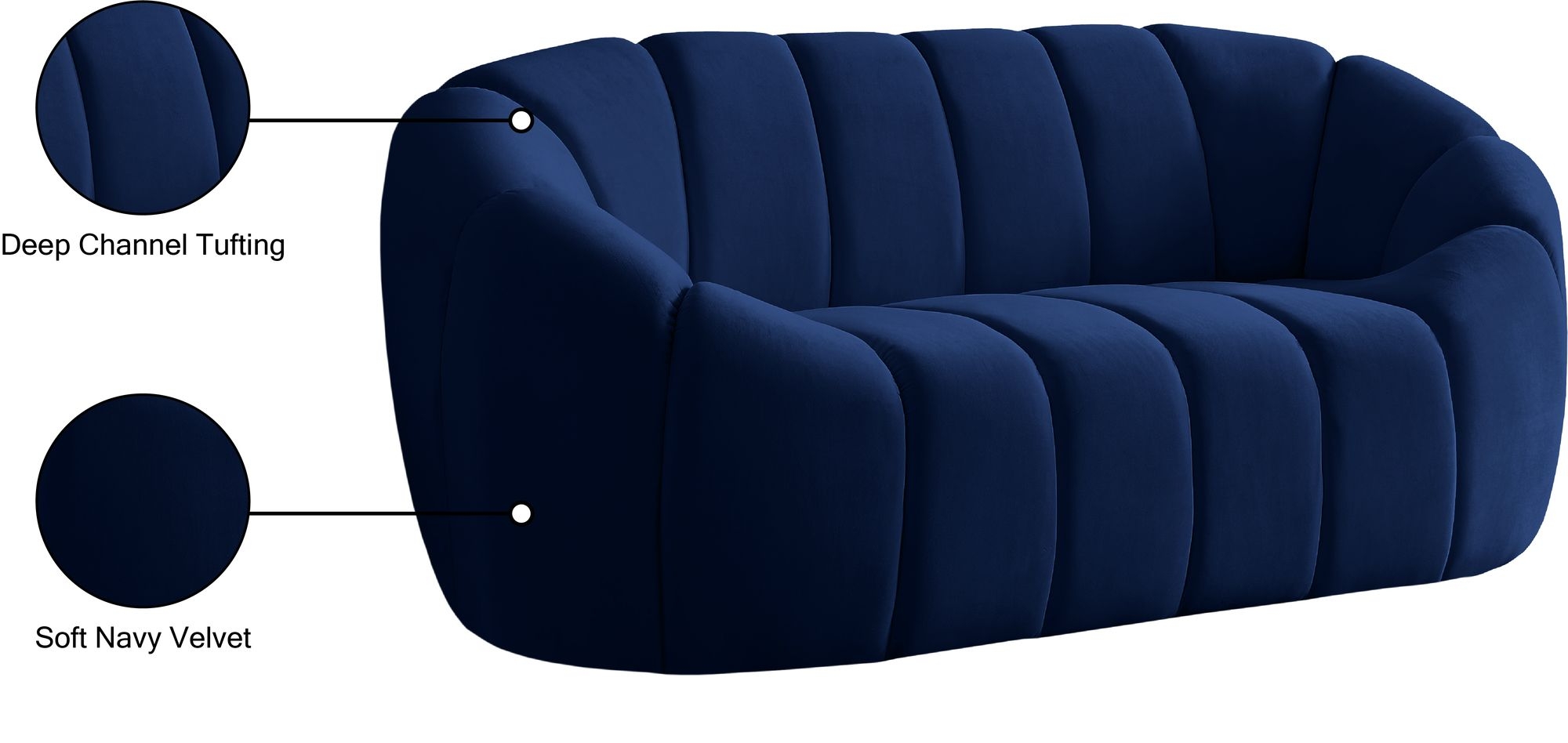 Elijah Velvet Loveseat