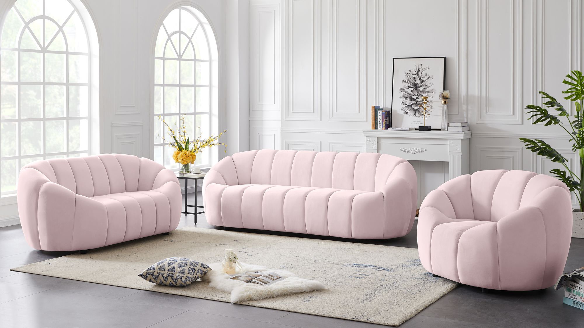 Elijah Velvet Loveseat