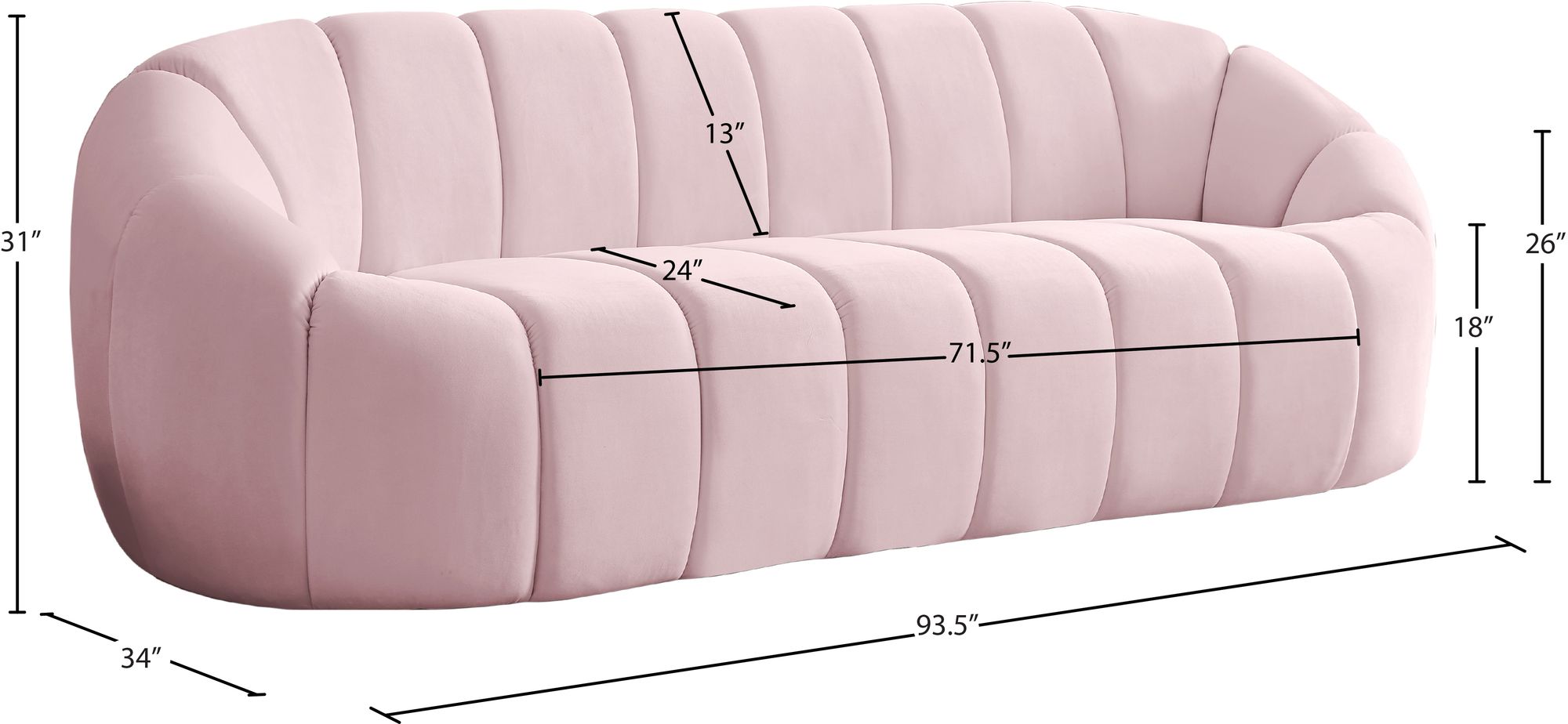 Elijah Velvet Sofa