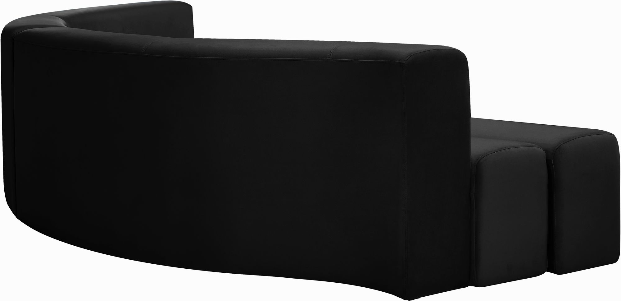 Curl 2-Piece Velvet Sectional