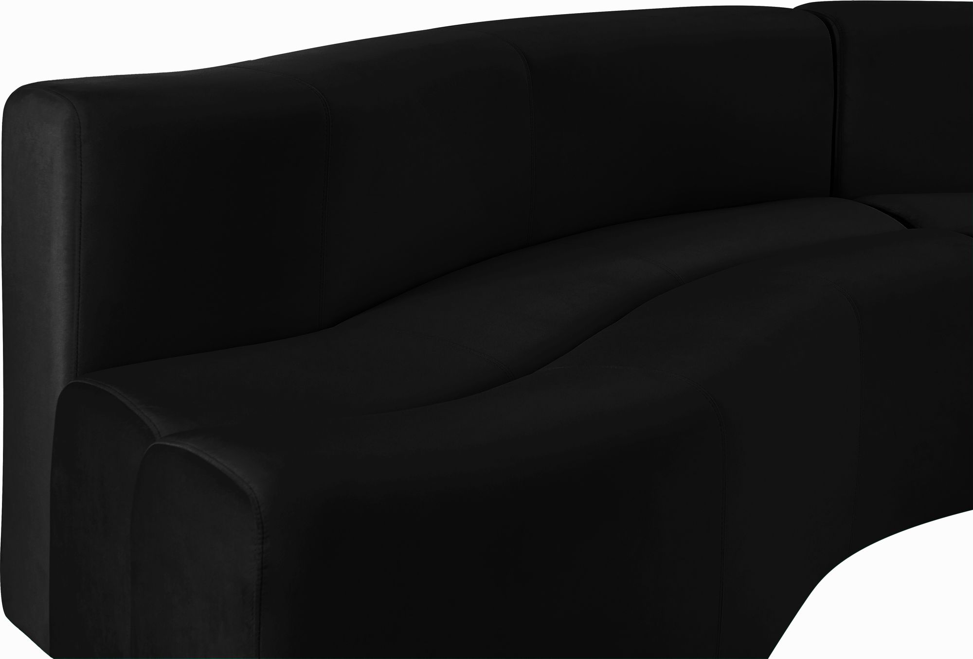 Curl 2-Piece Velvet Sectional