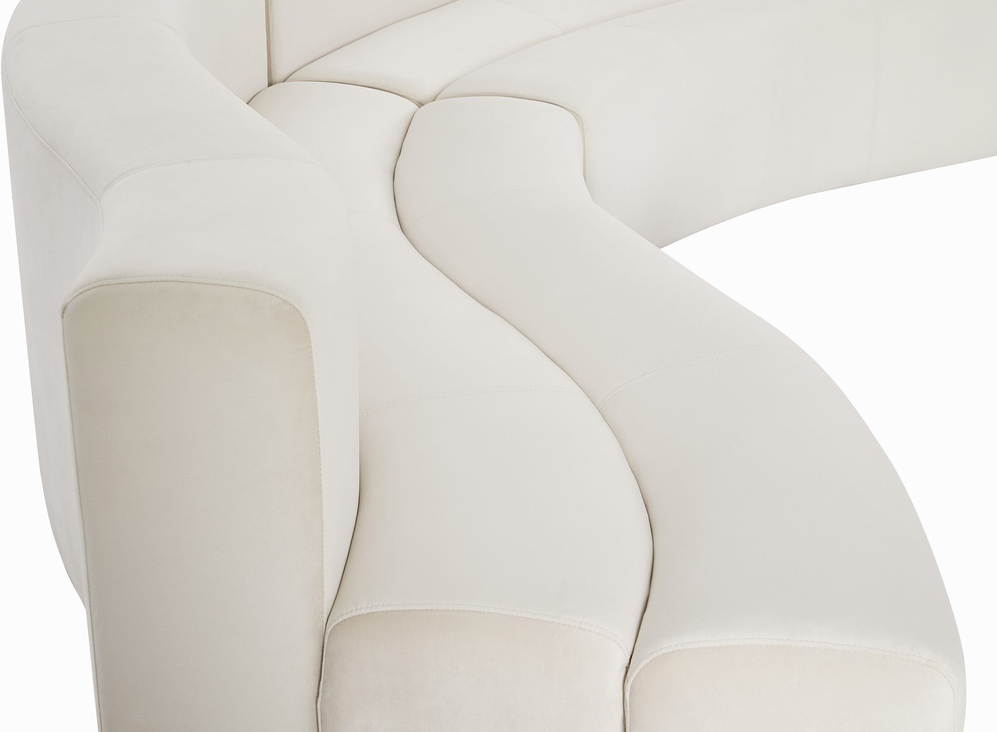 Curl 2-Piece Velvet Sectional by Meridian Furniture