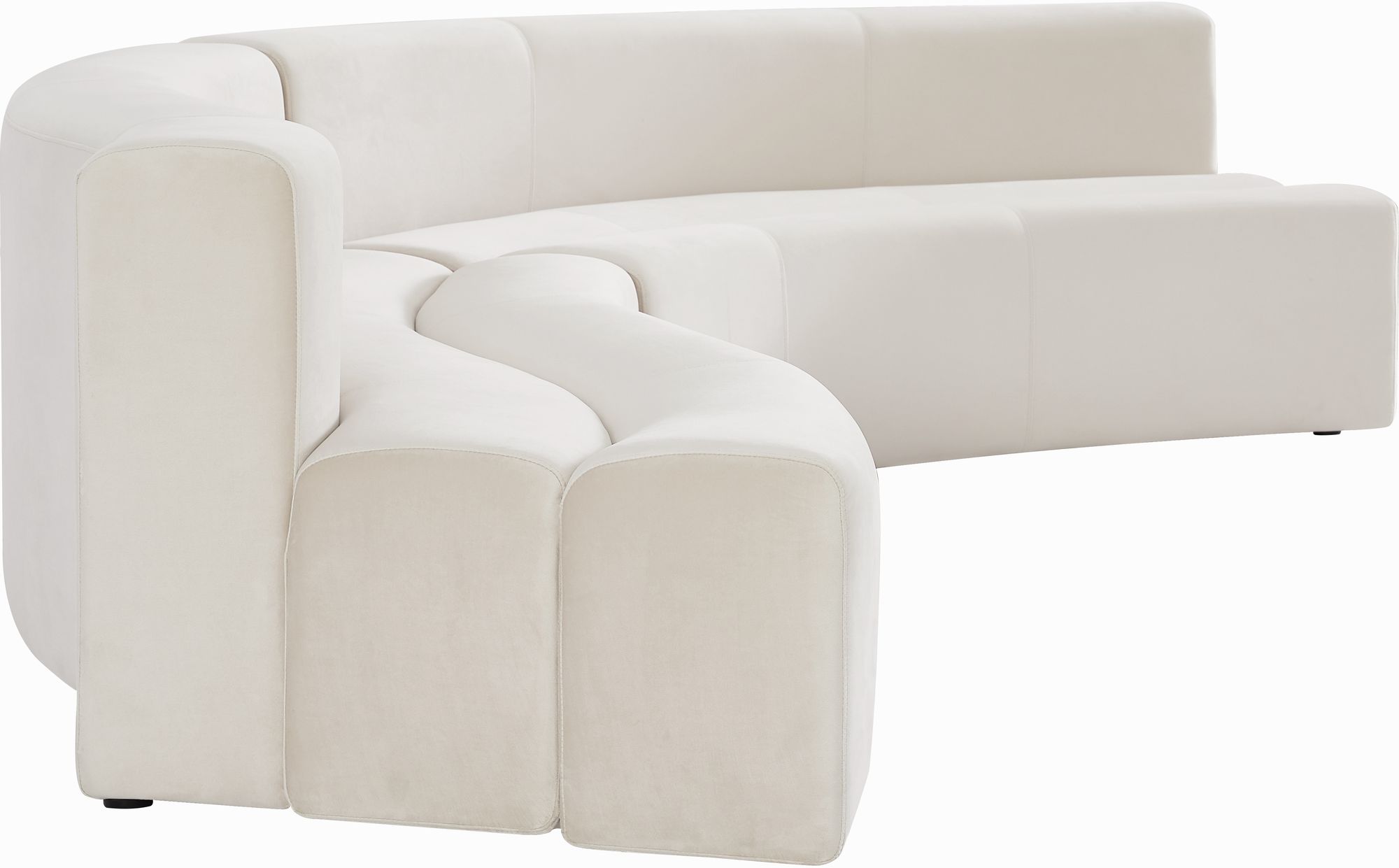 Curl 2-Piece Velvet Sectional