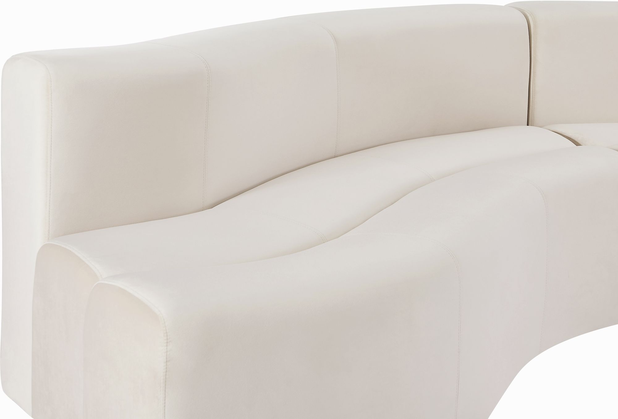 Curl 2-Piece Velvet Sectional