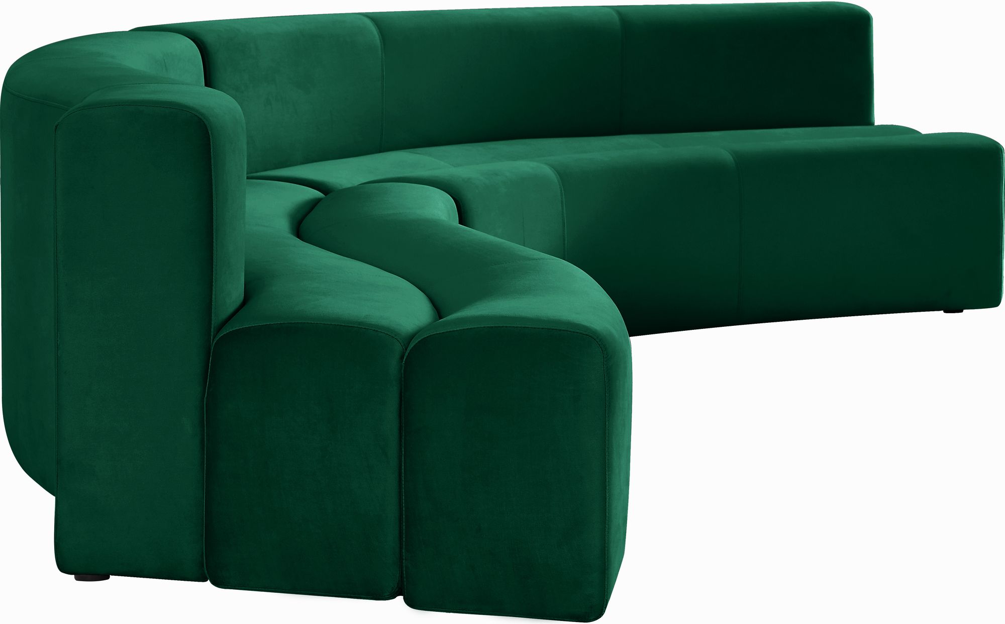 Curl 2-Piece Velvet Sectional