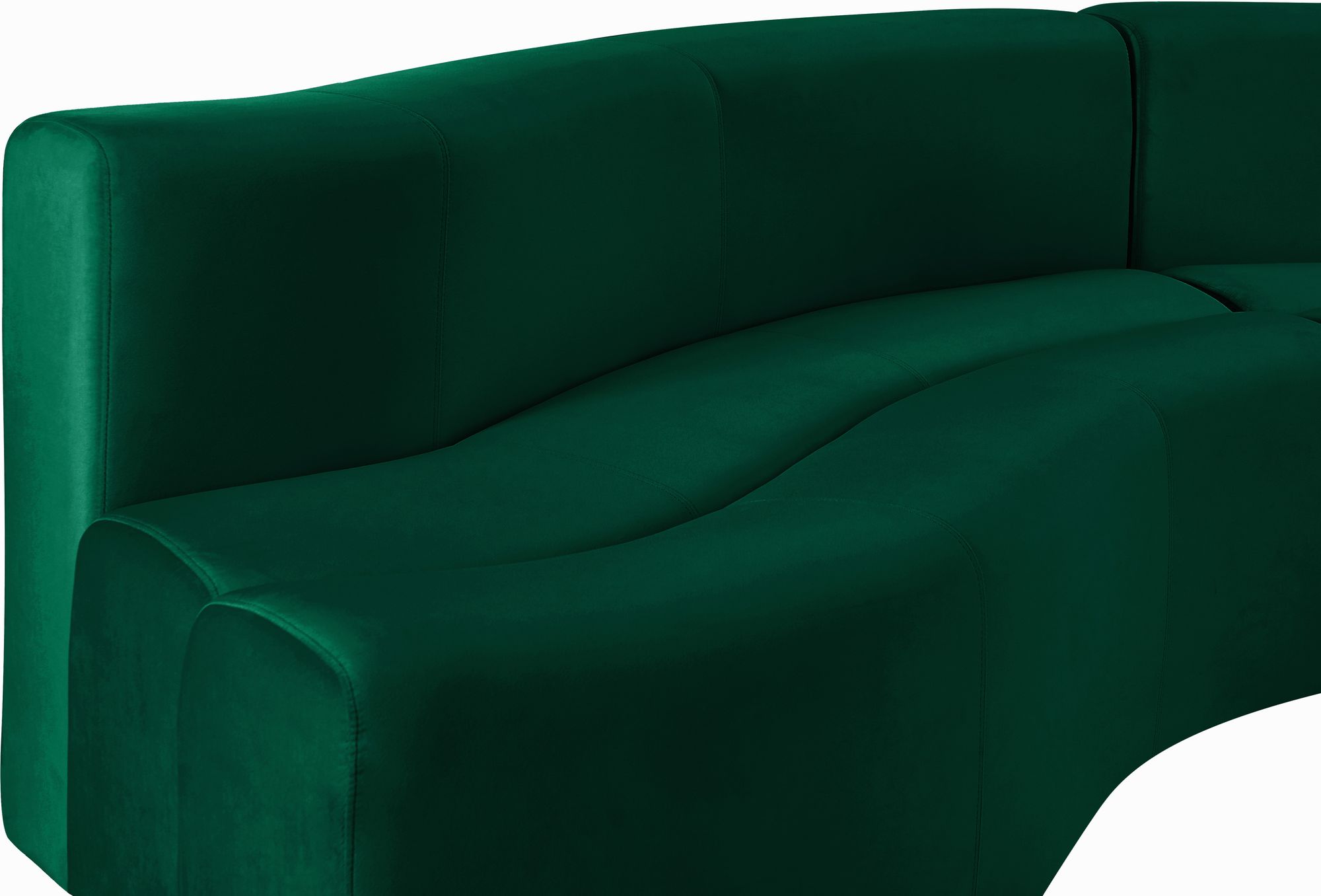 Curl 2-Piece Velvet Sectional