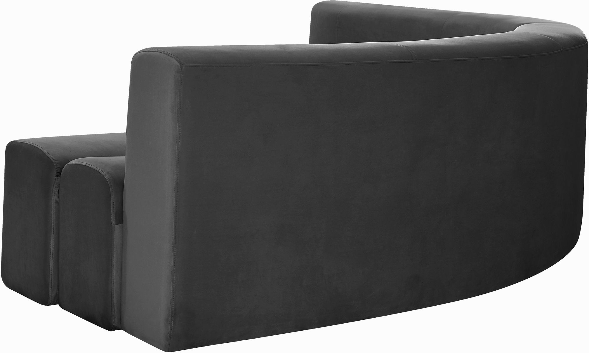 Curl 2-Piece Velvet Sectional