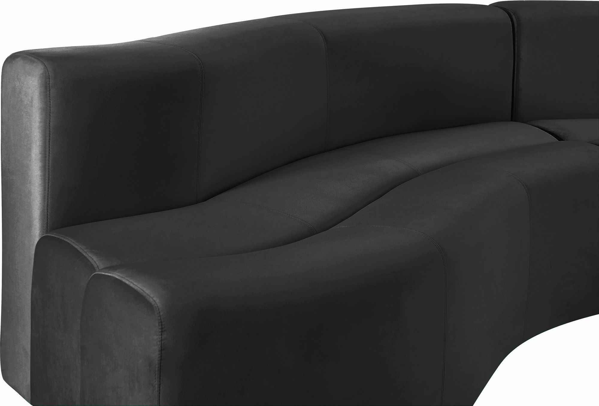 Curl 2-Piece Velvet Sectional
