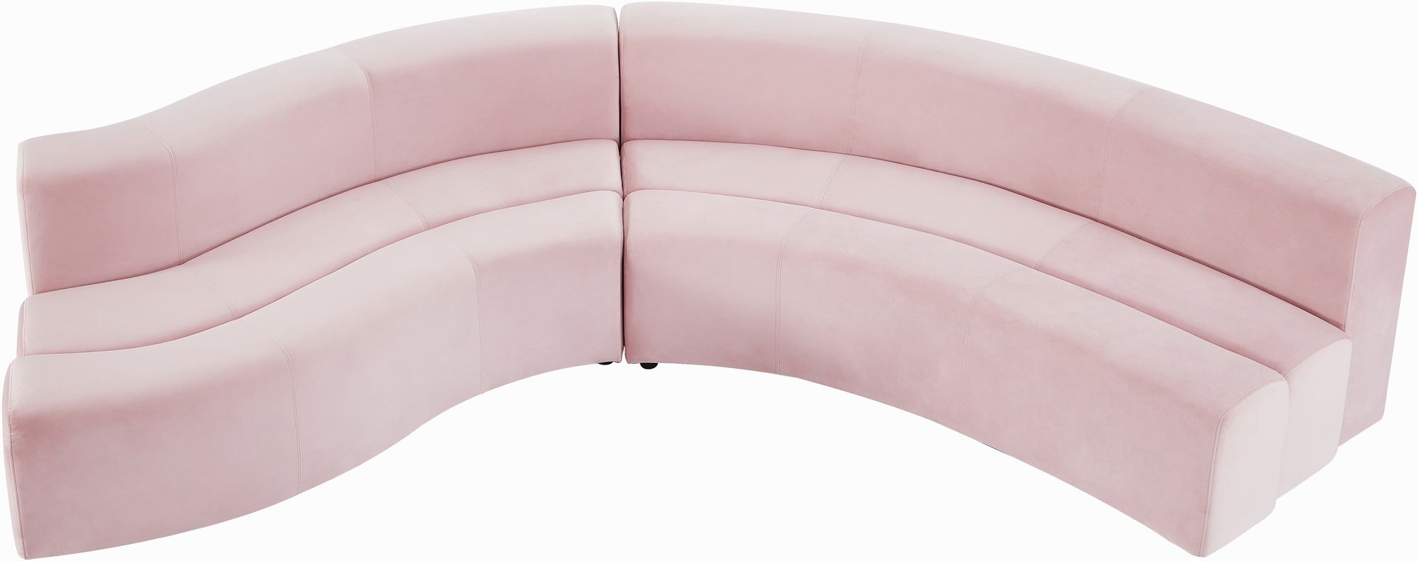 Curl 2-Piece Velvet Sectional