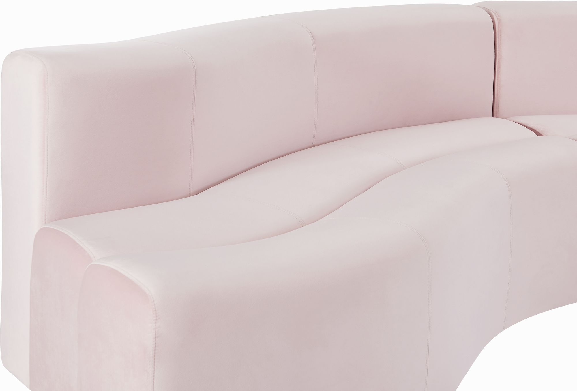 Curl 2-Piece Velvet Sectional