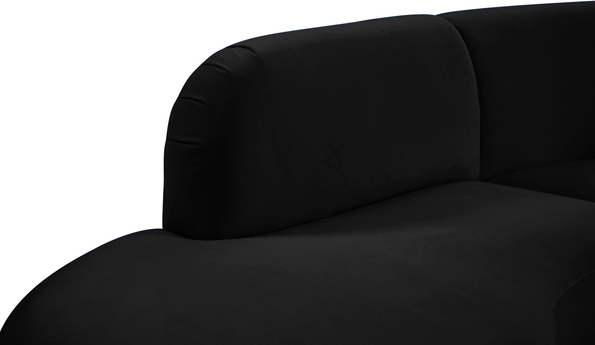 Rosa 135" 3-Piece Velvet Sectional