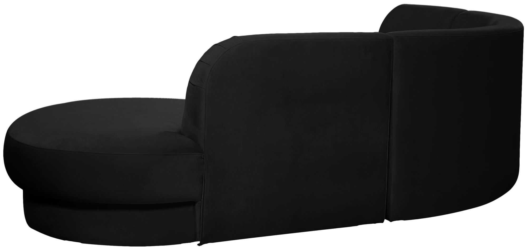 Rosa 135" 3-Piece Velvet Sectional