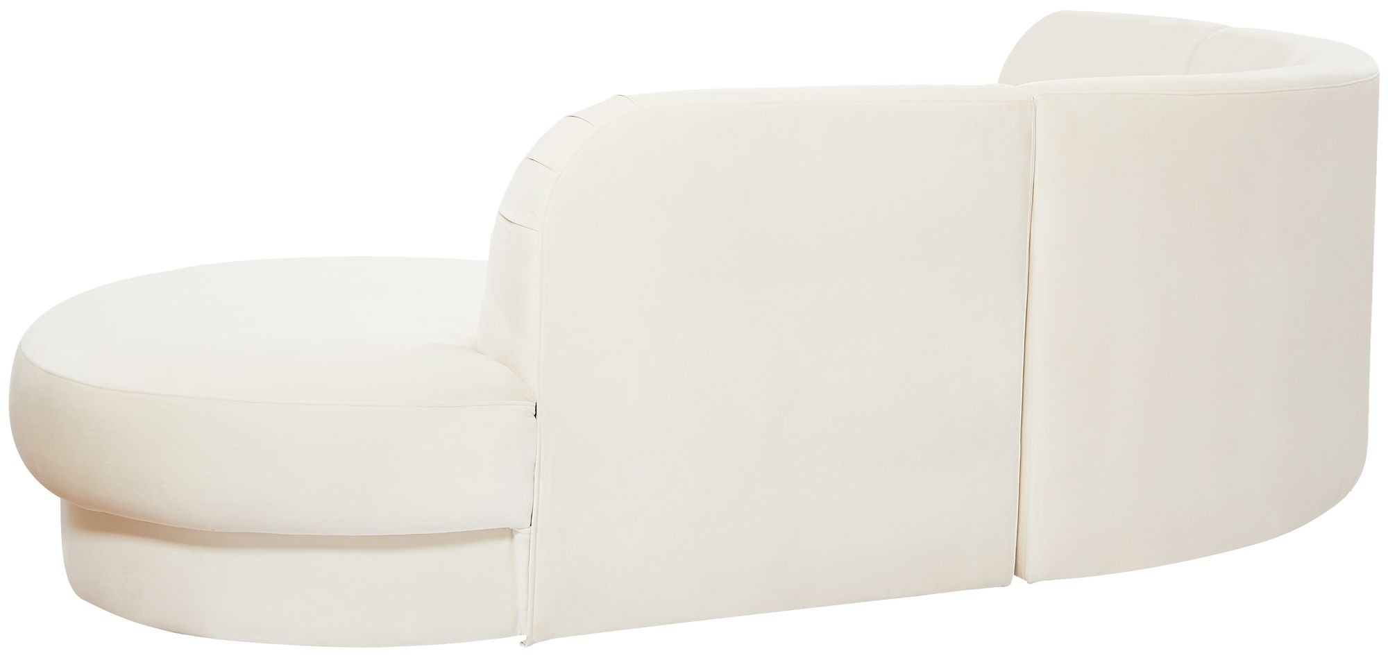 Rosa 135" 3-Piece Velvet Sectional