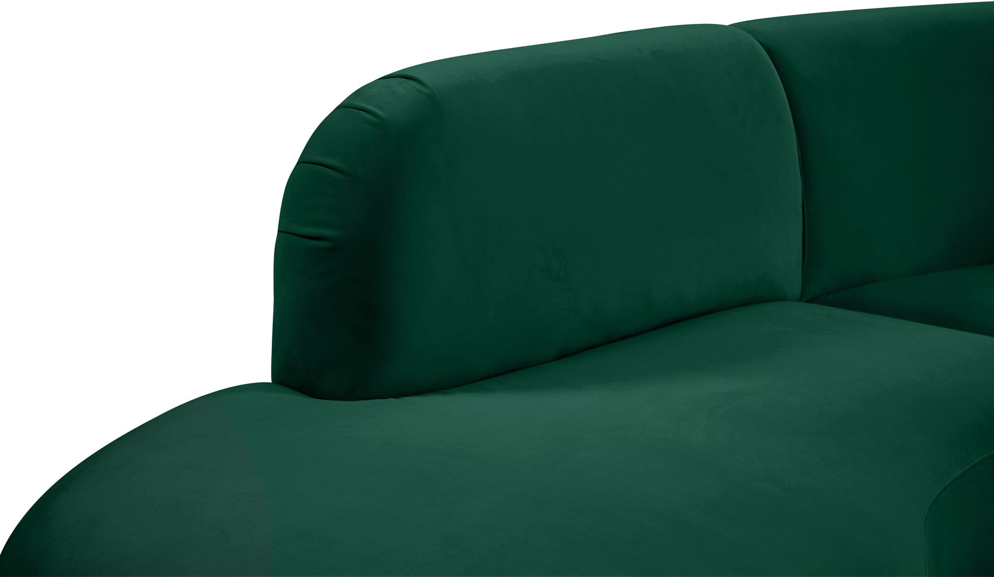 Rosa 135" 3-Piece Velvet Sectional