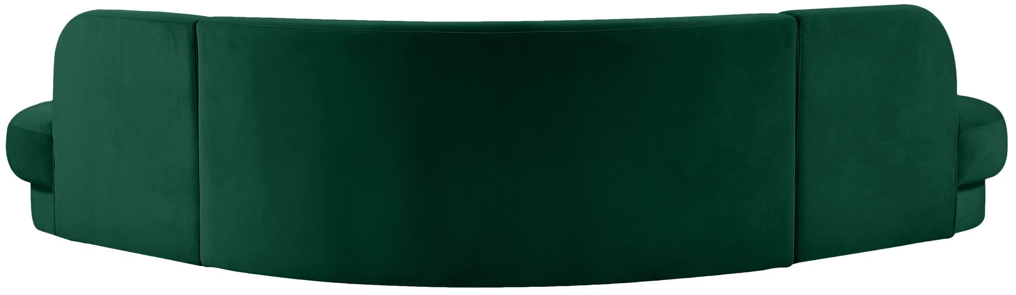 Rosa 135" 3-Piece Velvet Sectional