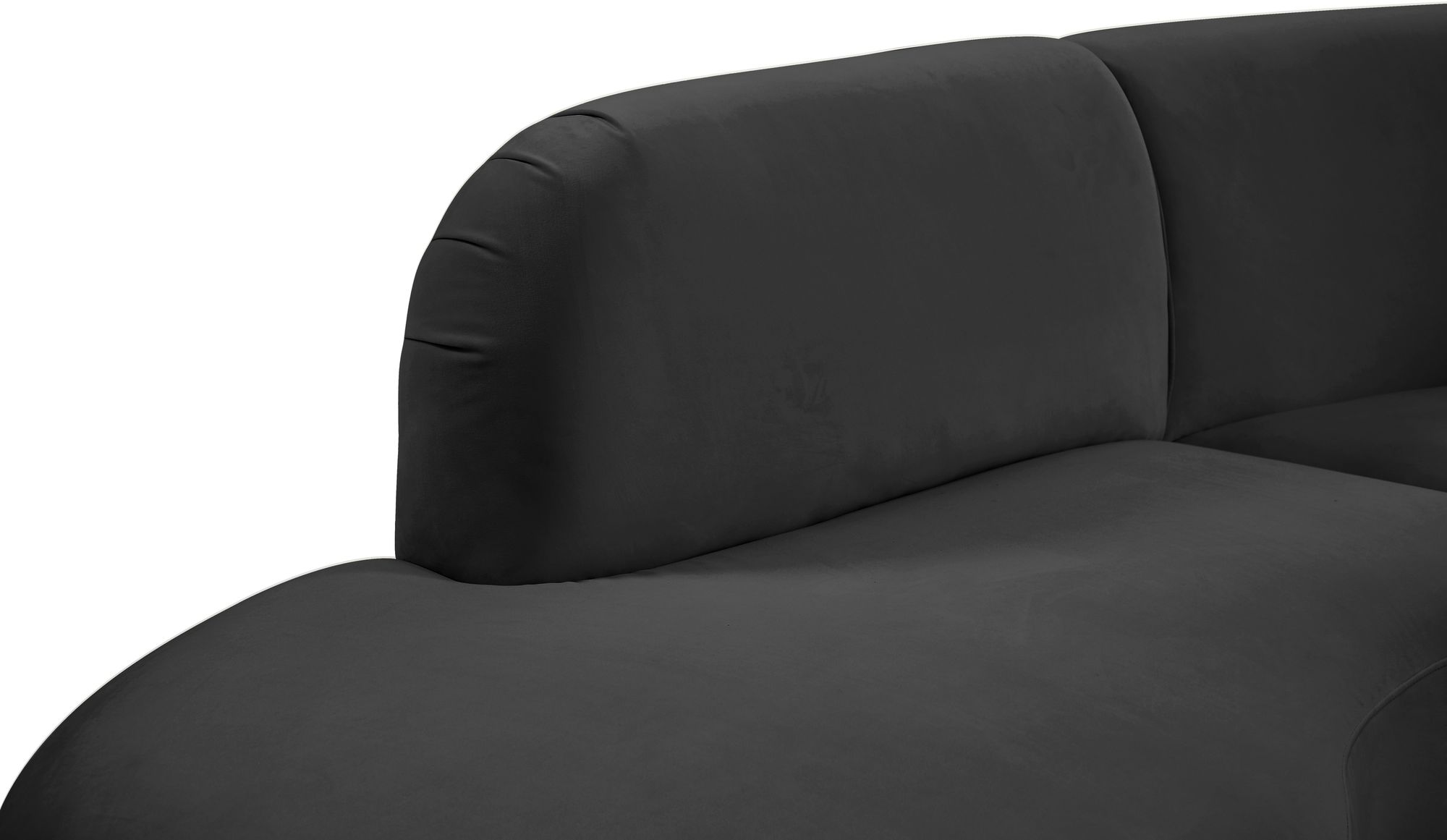 Rosa 135" 3-Piece Velvet Sectional