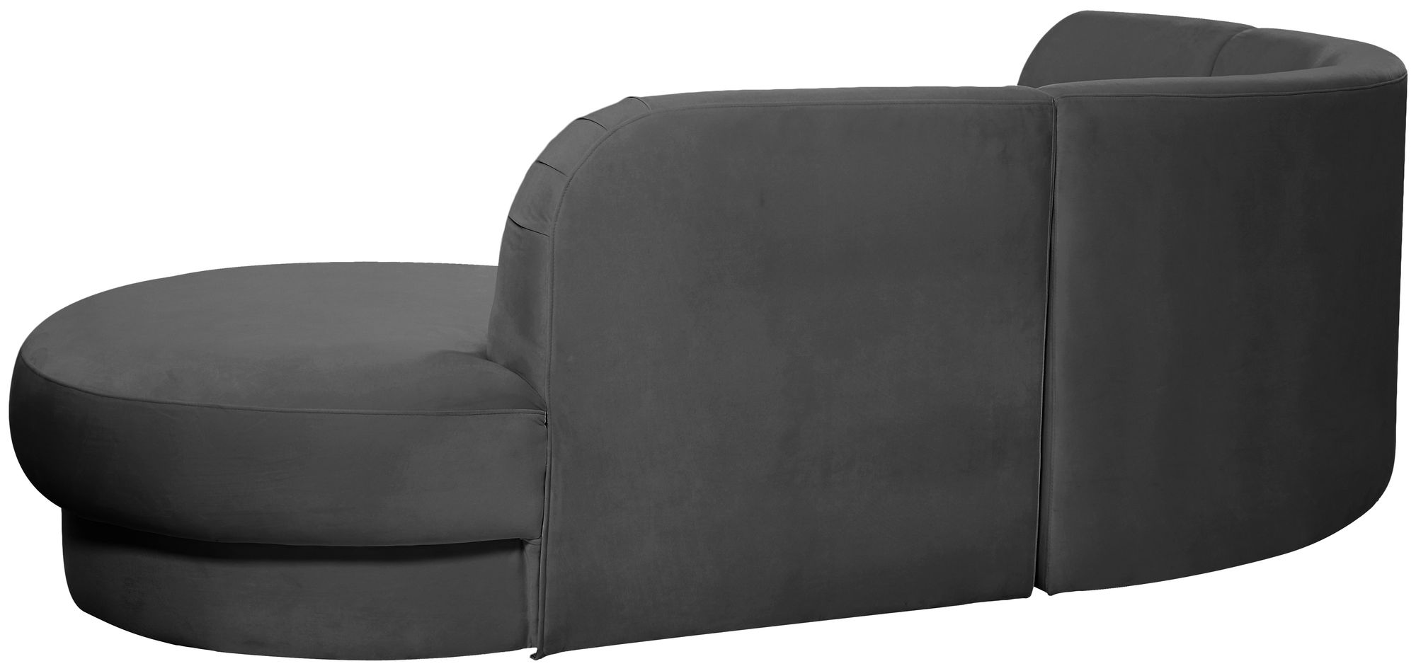 Rosa 135" 3-Piece Velvet Sectional