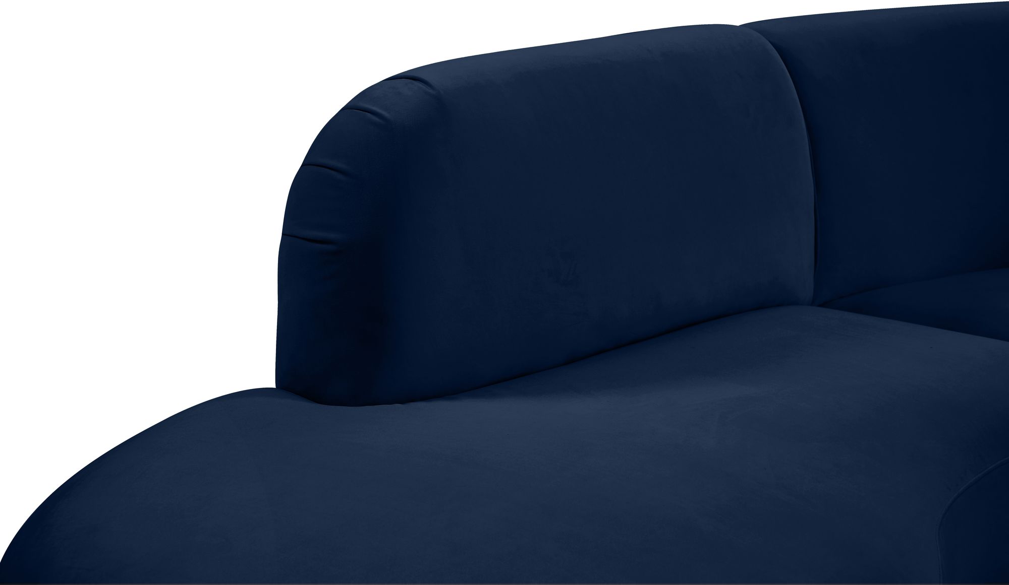 Rosa 135" 3-Piece Velvet Sectional