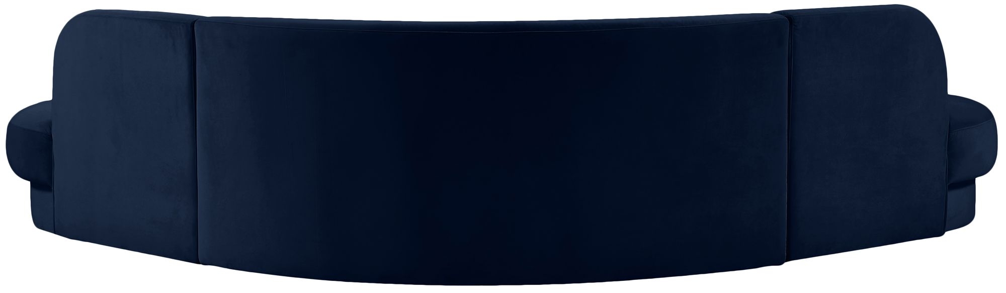 Rosa 135" 3-Piece Velvet Sectional
