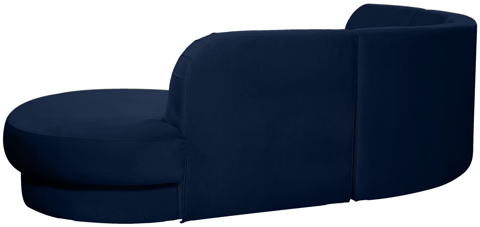 Rosa 135" 3-Piece Velvet Sectional