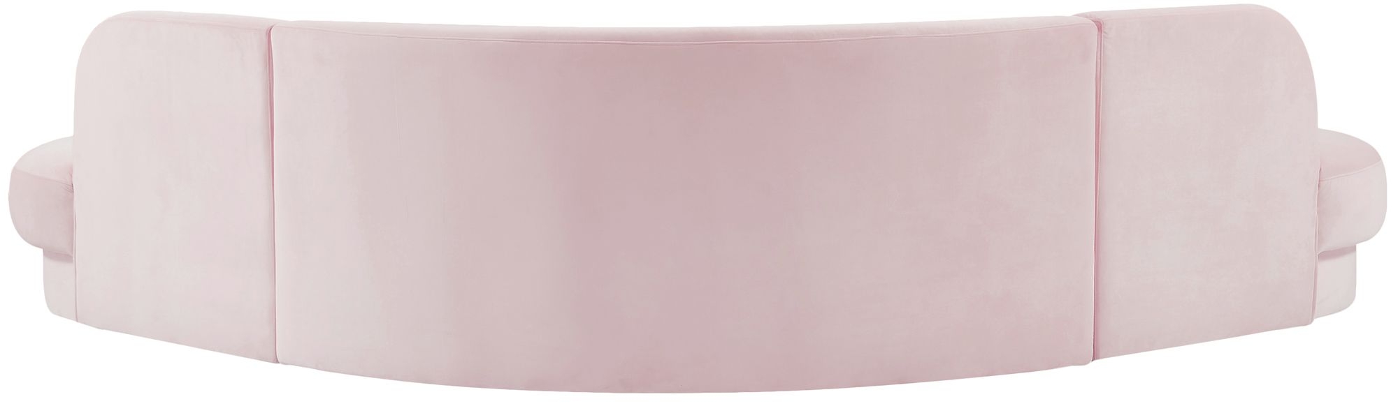 Rosa 135" 3-Piece Velvet Sectional