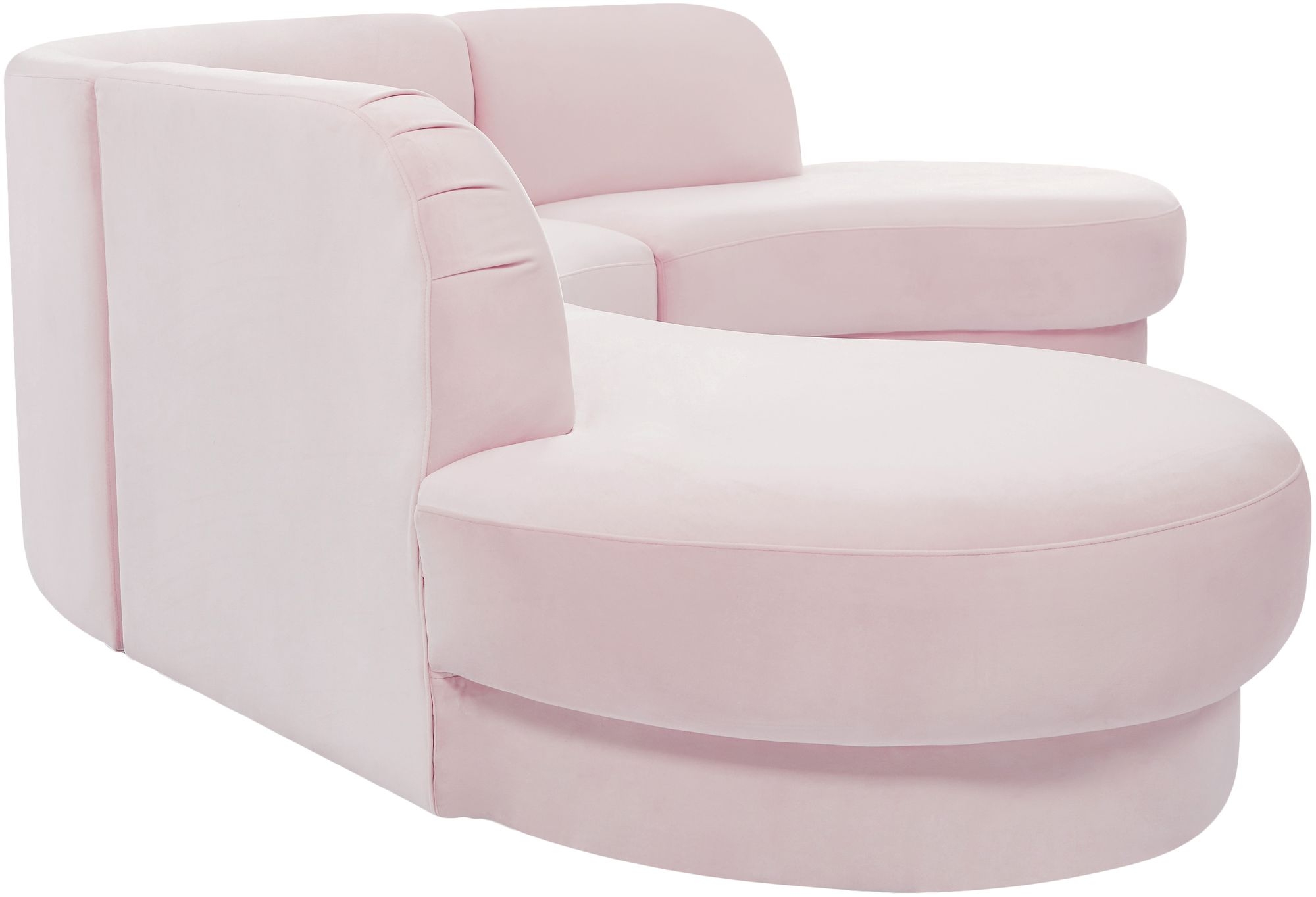 Rosa 135" 3-Piece Velvet Sectional