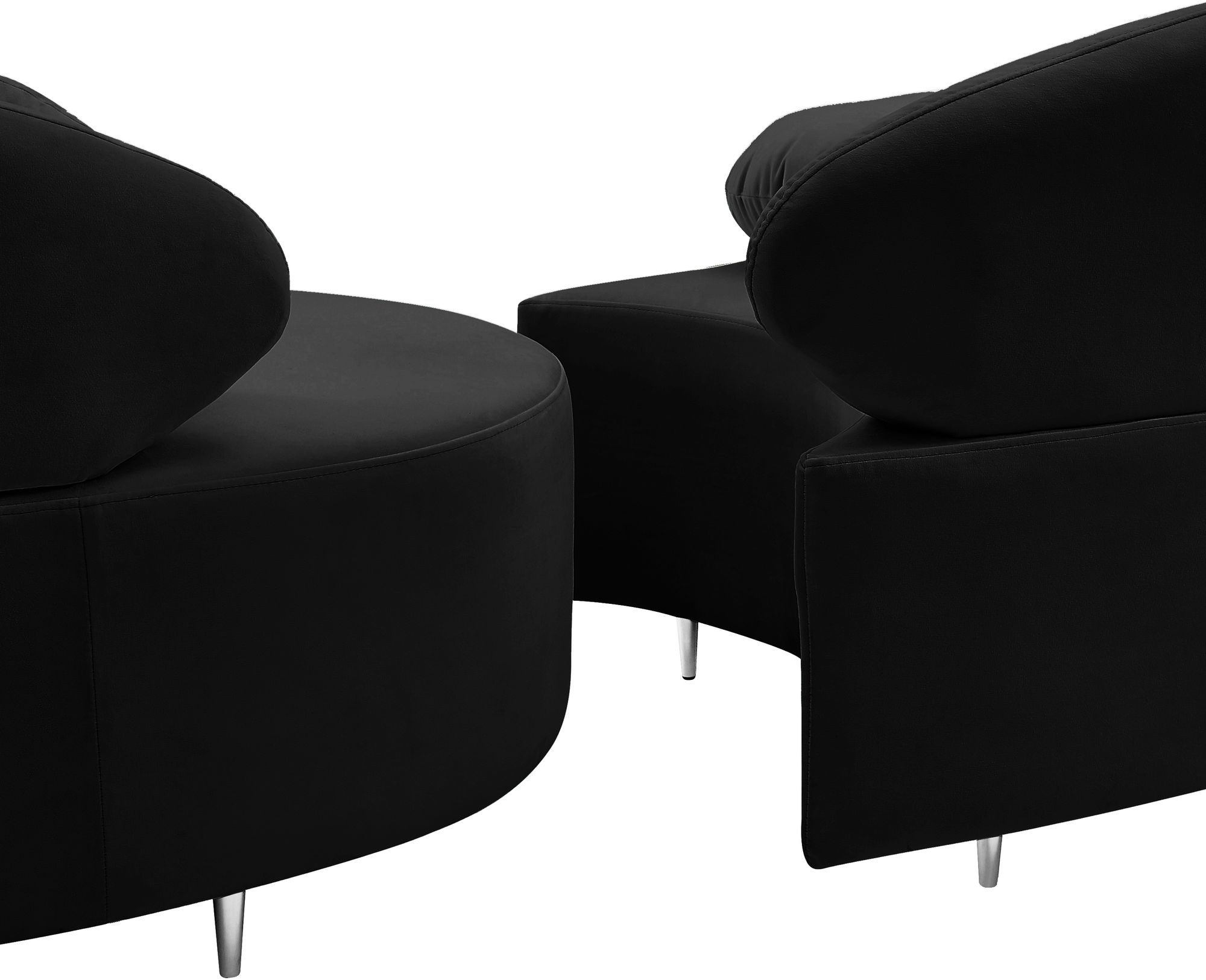 Vivacious 169" 3-Piece Velvet Sectional