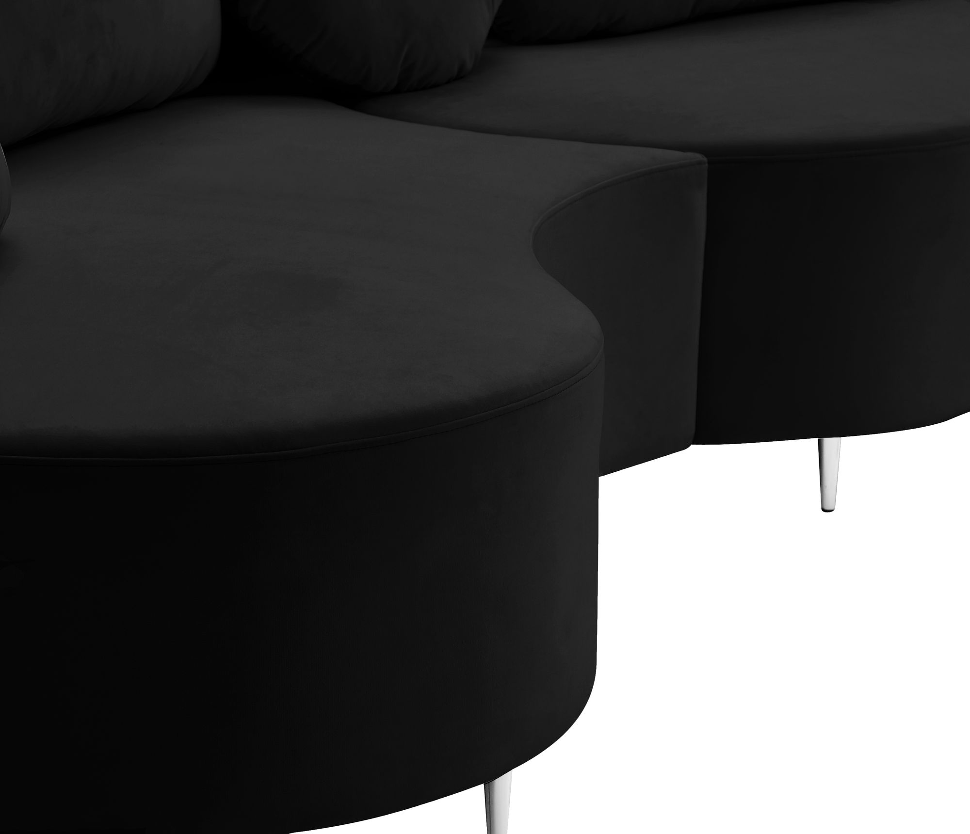 Vivacious 169" 3-Piece Velvet Sectional