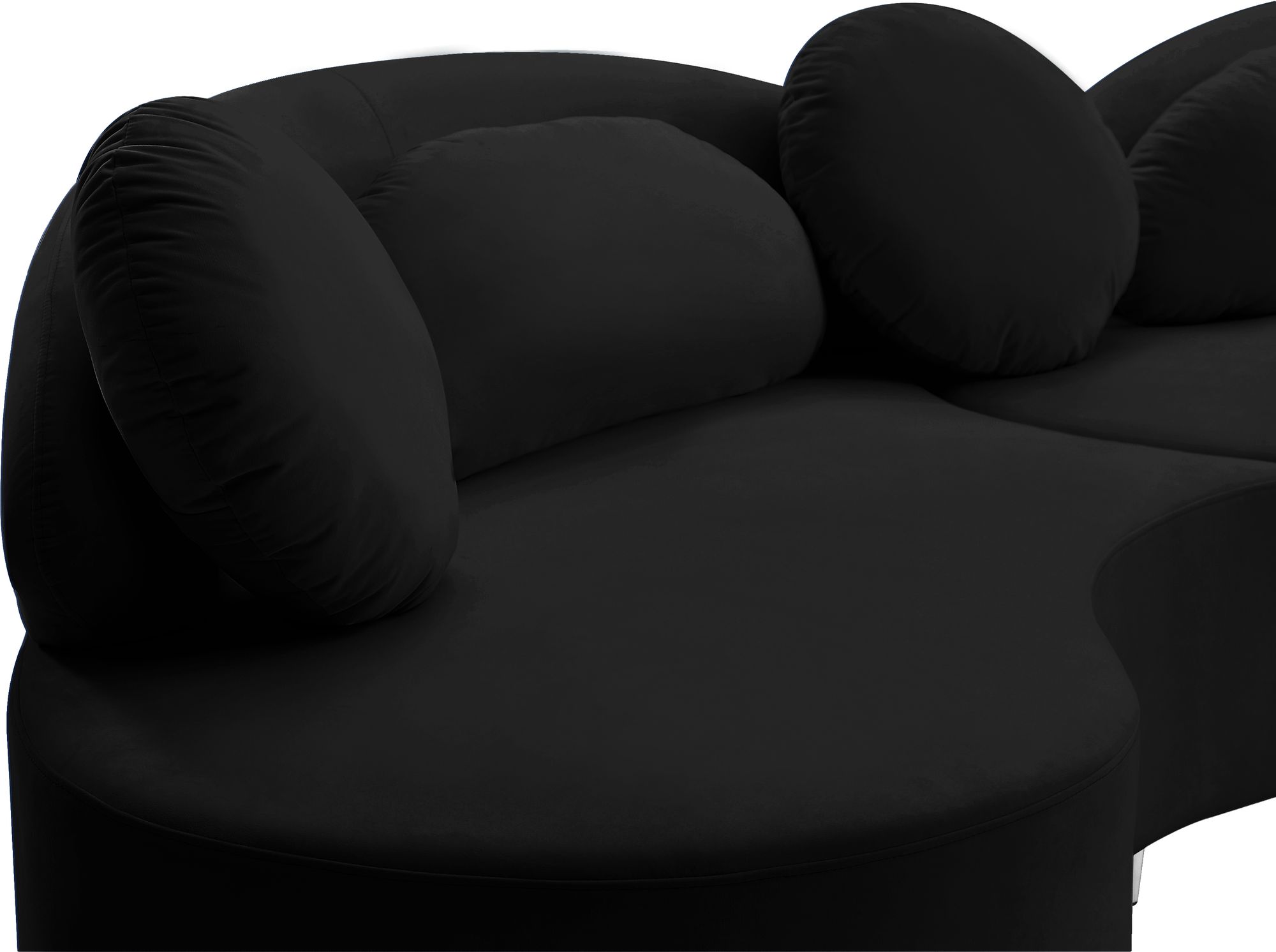 Vivacious 169" 3-Piece Velvet Sectional
