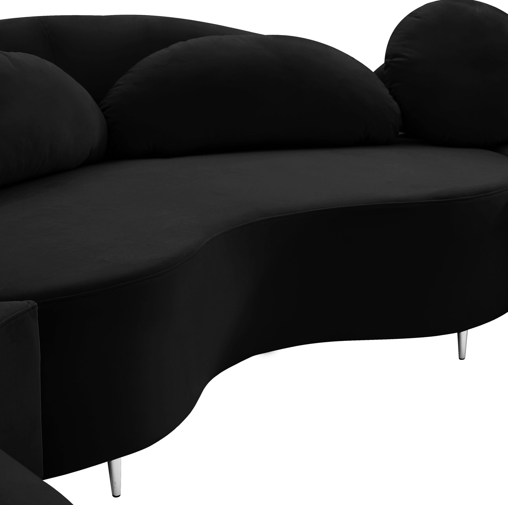 Vivacious 169" 3-Piece Velvet Sectional