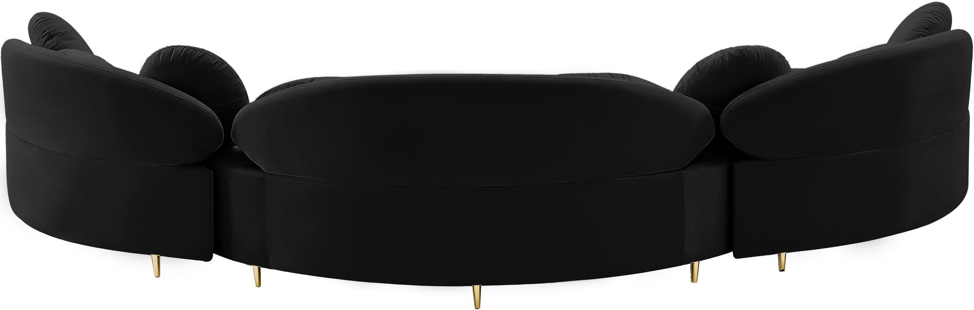 Vivacious 169" 3-Piece Velvet Sectional