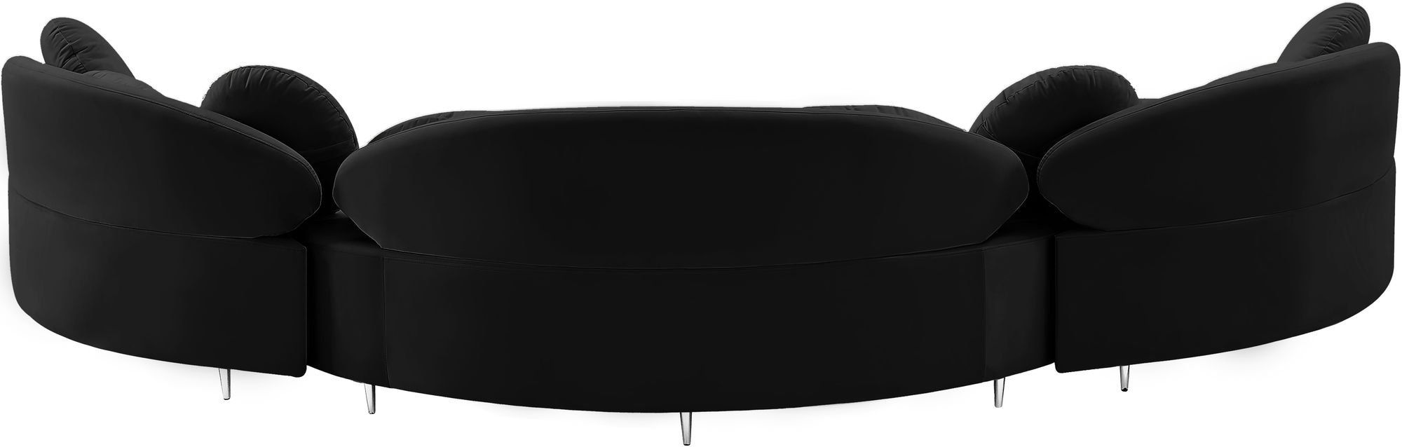 Vivacious 169" 3-Piece Velvet Sectional