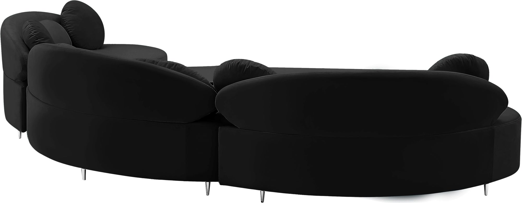 Vivacious 169" 3-Piece Velvet Sectional