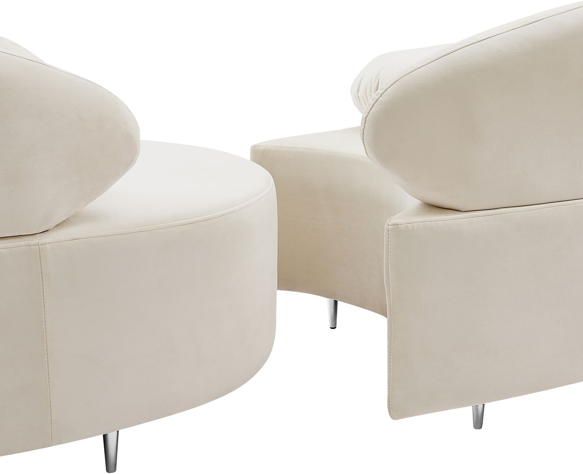 Vivacious 169" 3-Piece Velvet Sectional