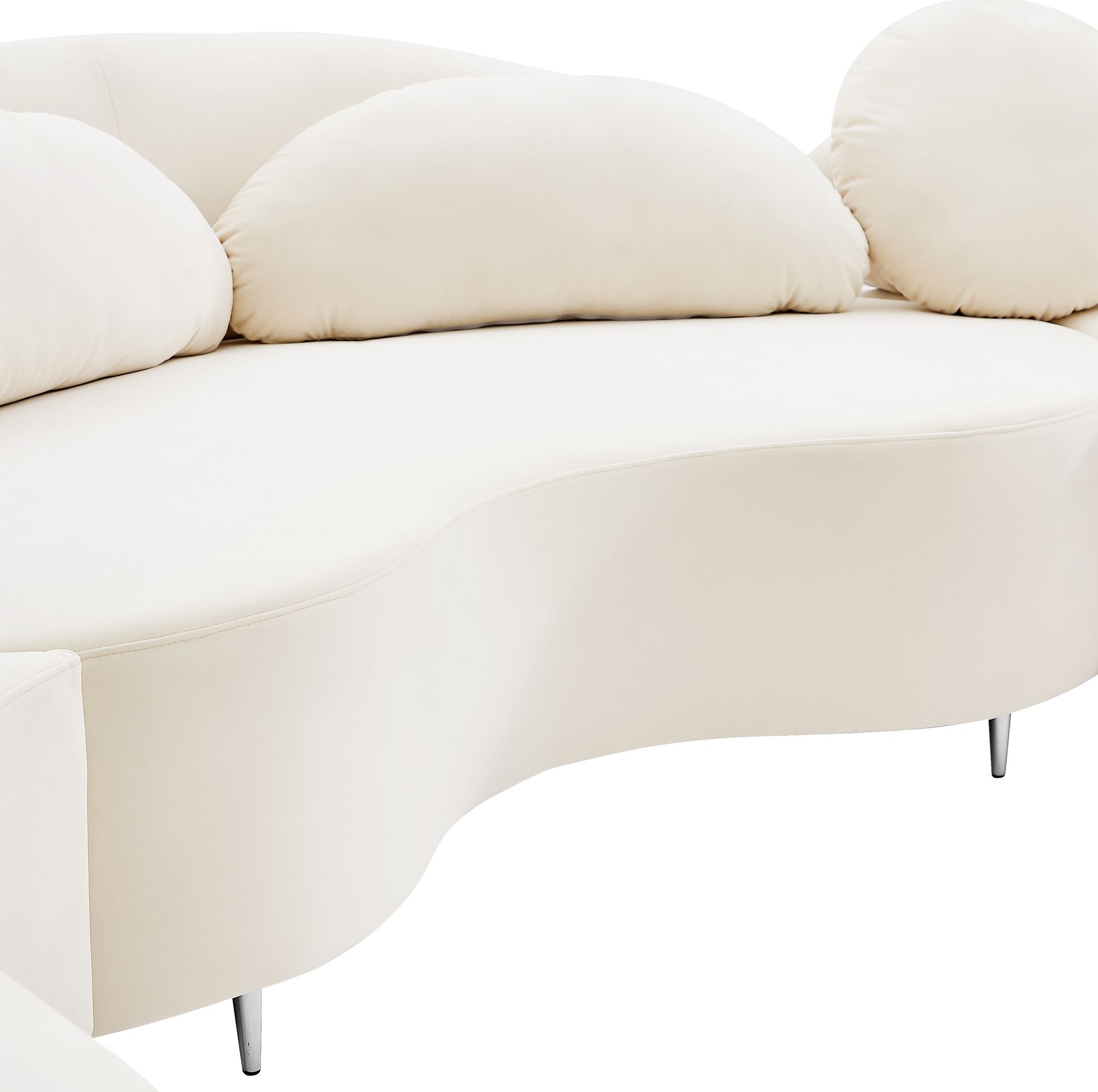 Vivacious 169" 3-Piece Velvet Sectional