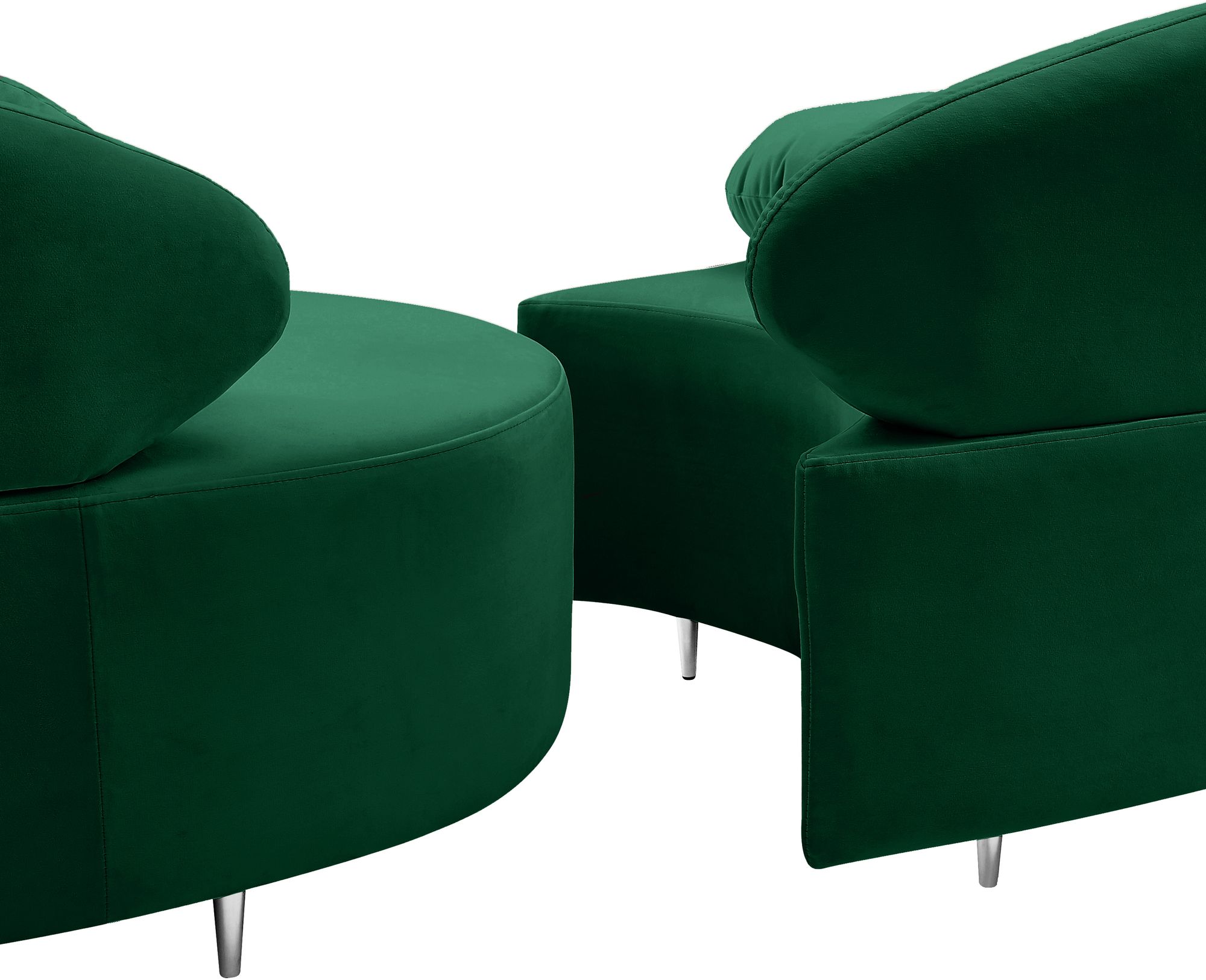 Vivacious 169" 3-Piece Velvet Sectional