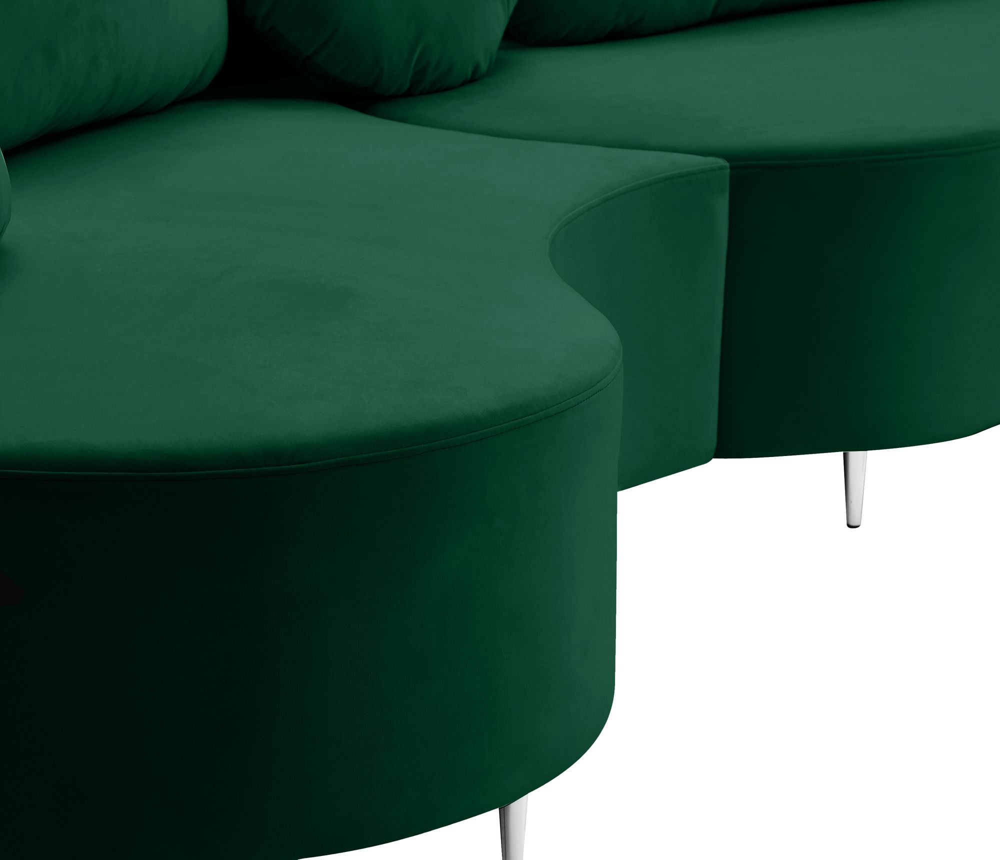 Vivacious 169" 3-Piece Velvet Sectional