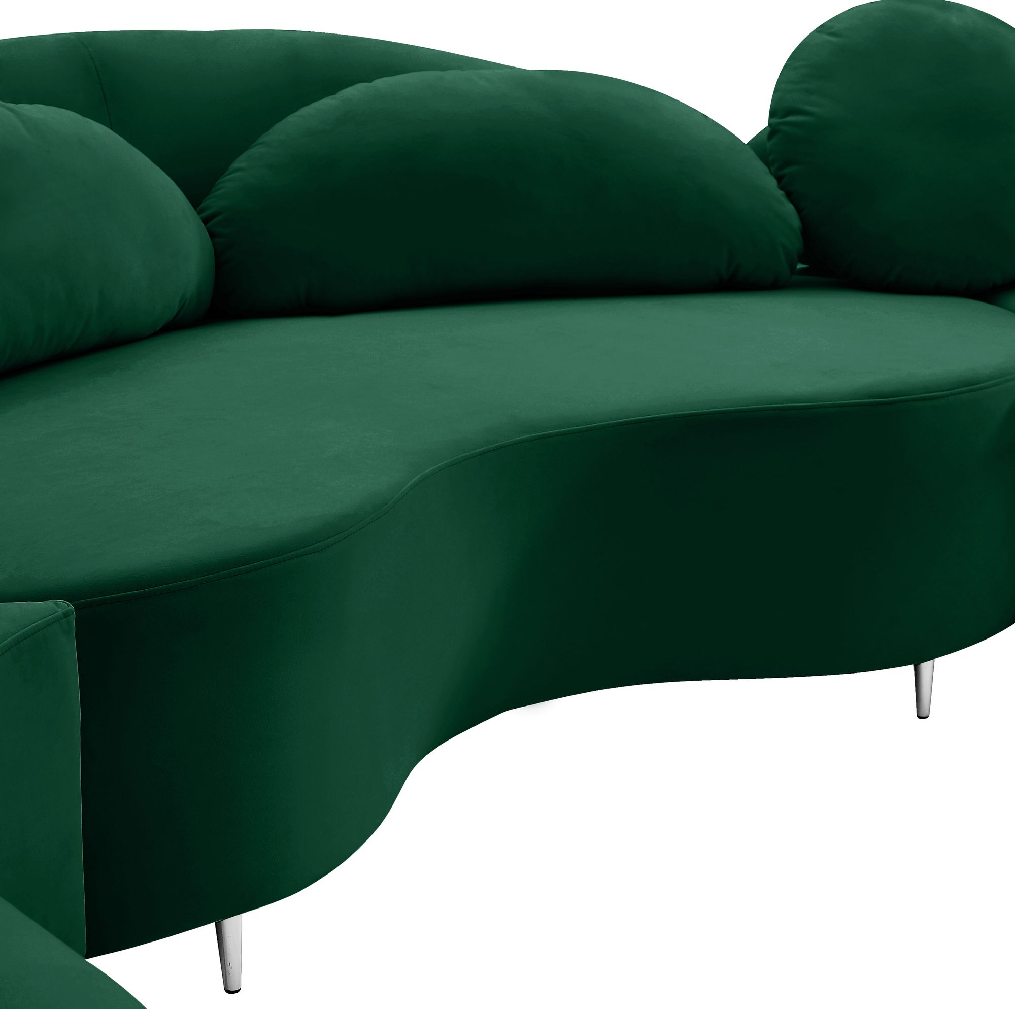 Vivacious 169" 3-Piece Velvet Sectional
