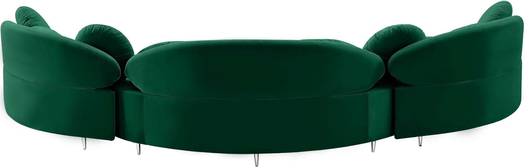 Vivacious 169" 3-Piece Velvet Sectional