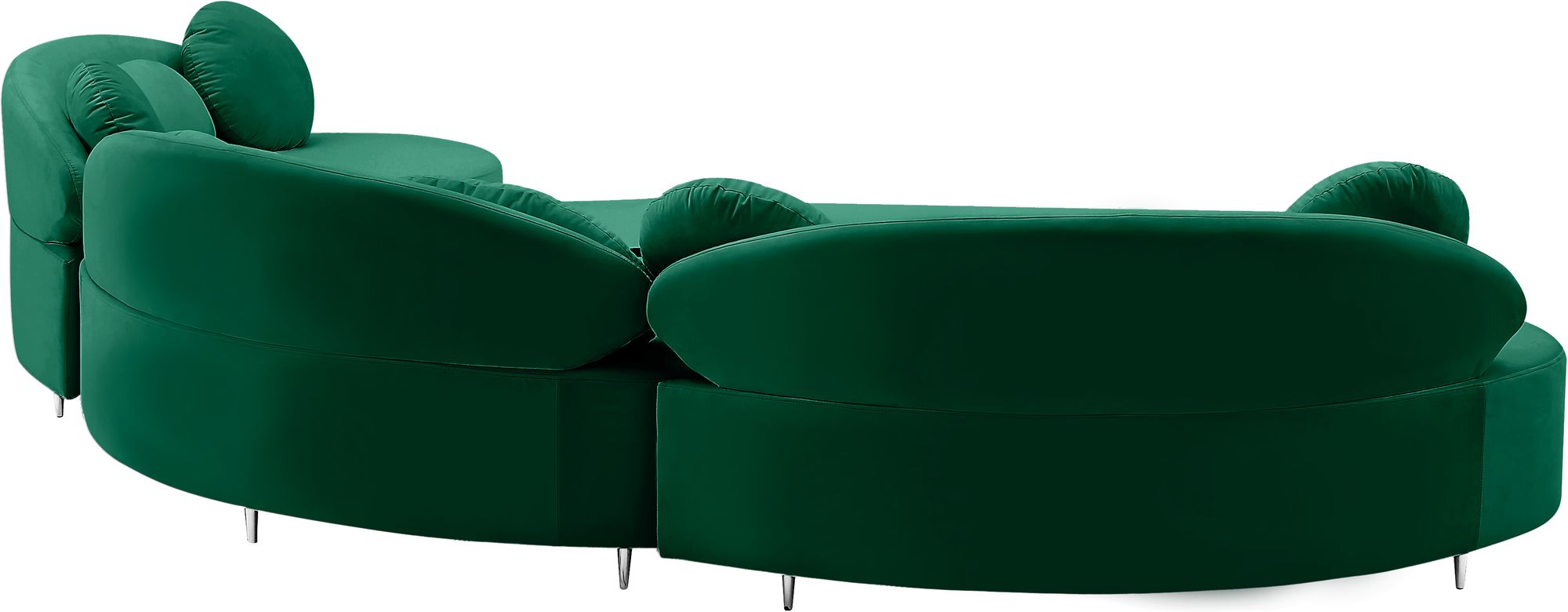 Vivacious 169" 3-Piece Velvet Sectional