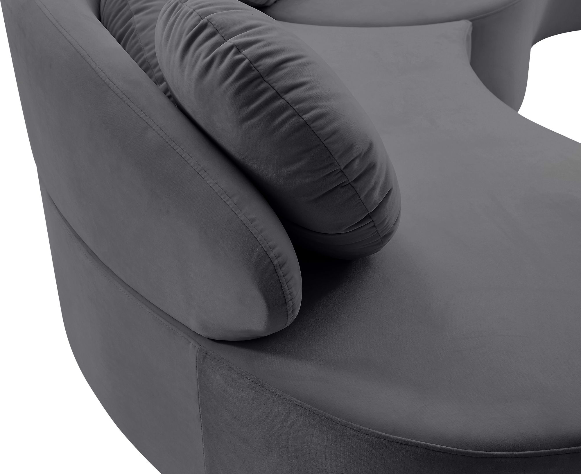 Vivacious 169" 3-Piece Velvet Sectional
