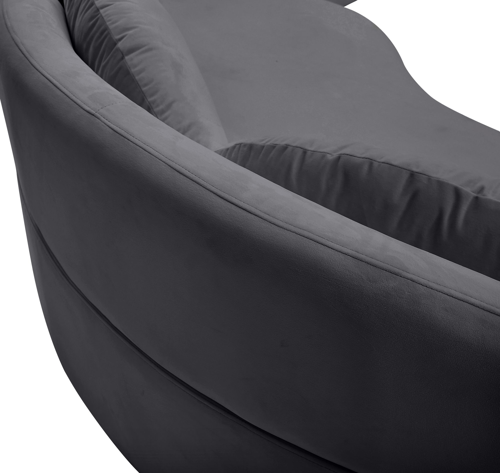 Vivacious 169" 3-Piece Velvet Sectional