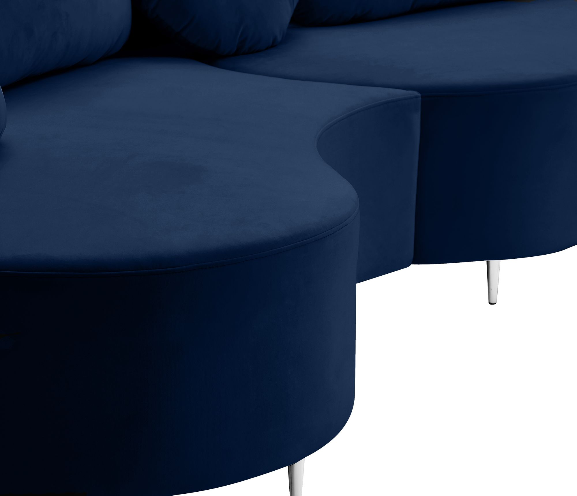 Vivacious 169" 3-Piece Velvet Sectional