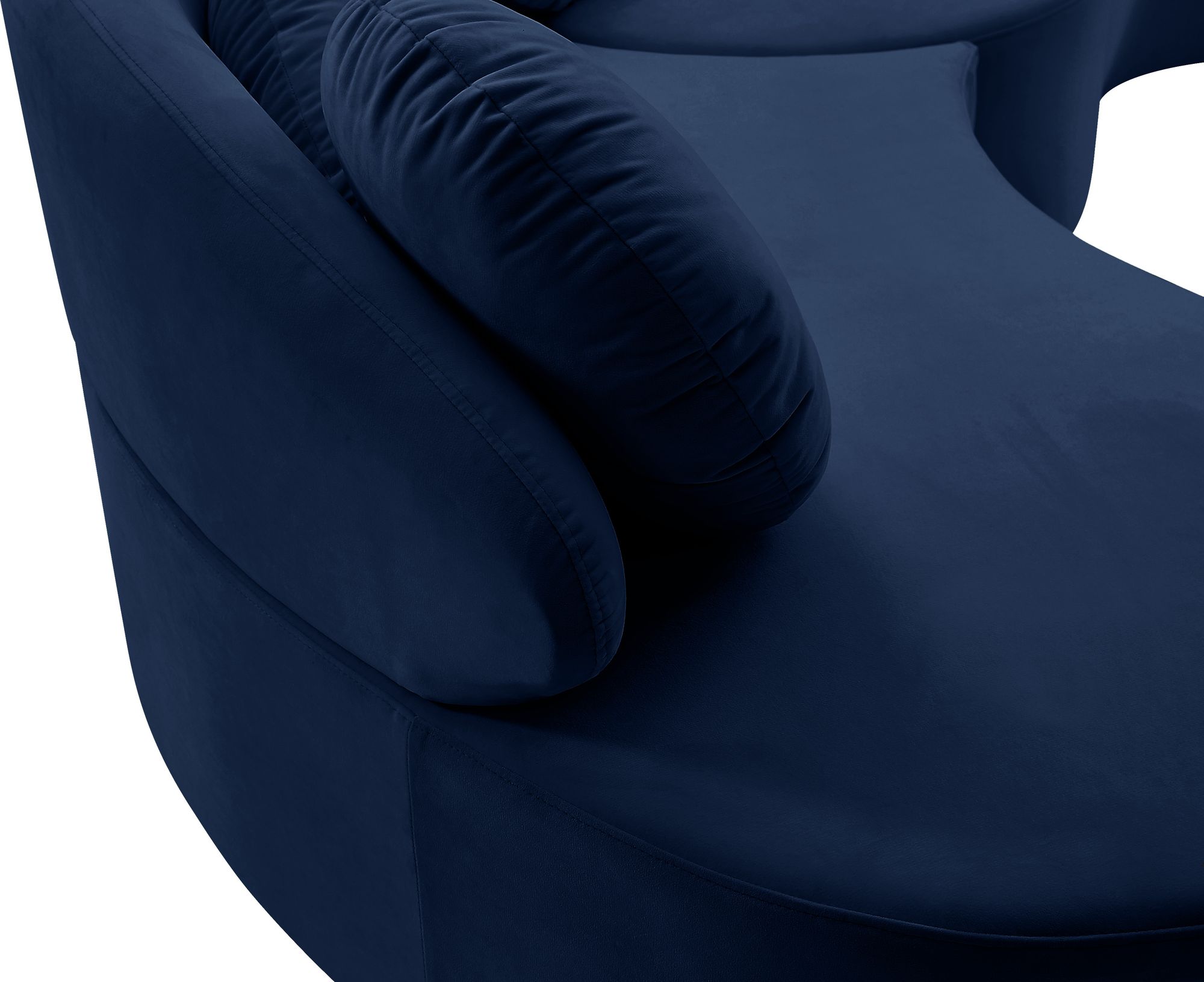 Vivacious 169" 3-Piece Velvet Sectional