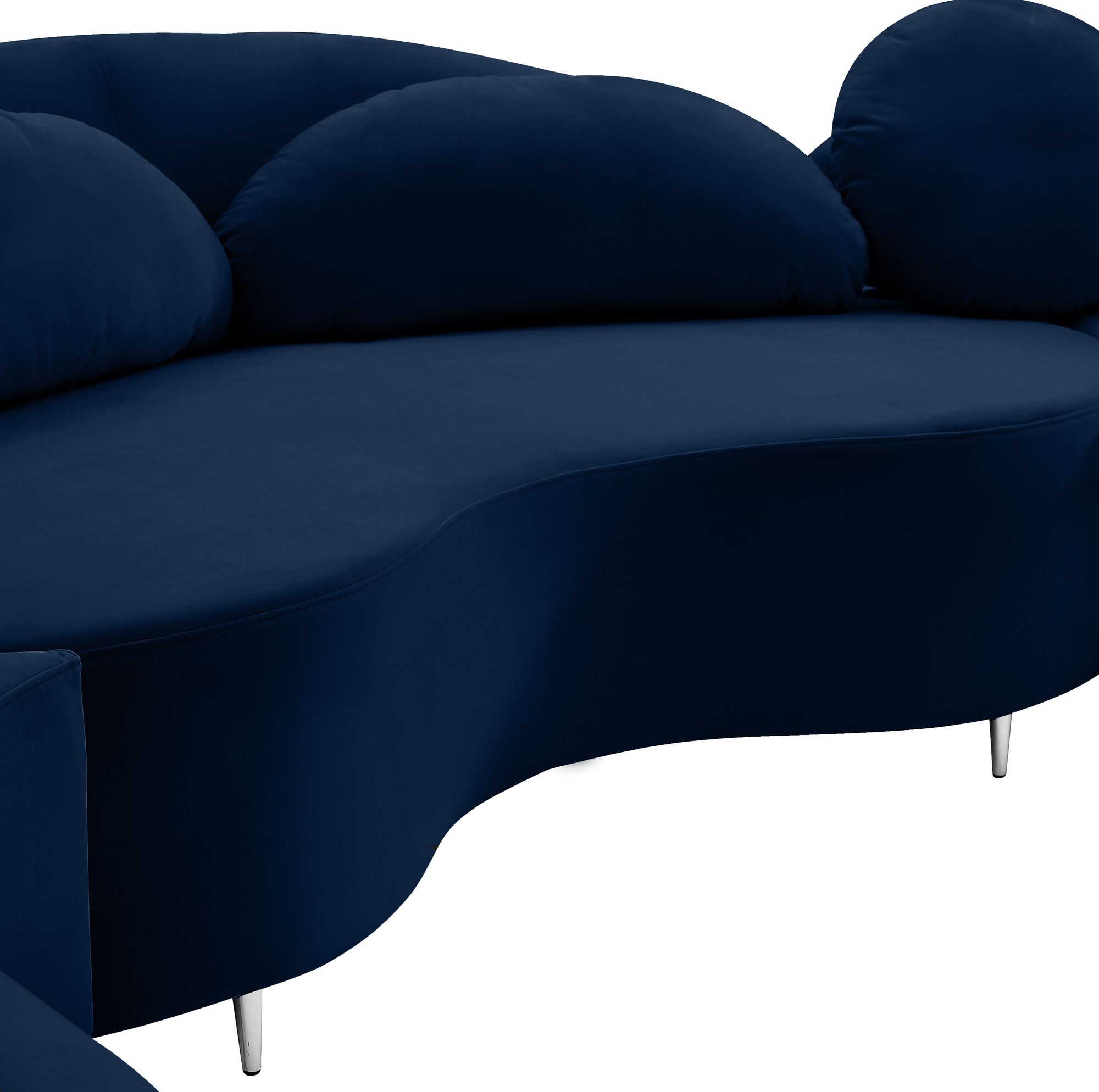 Vivacious 169" 3-Piece Velvet Sectional