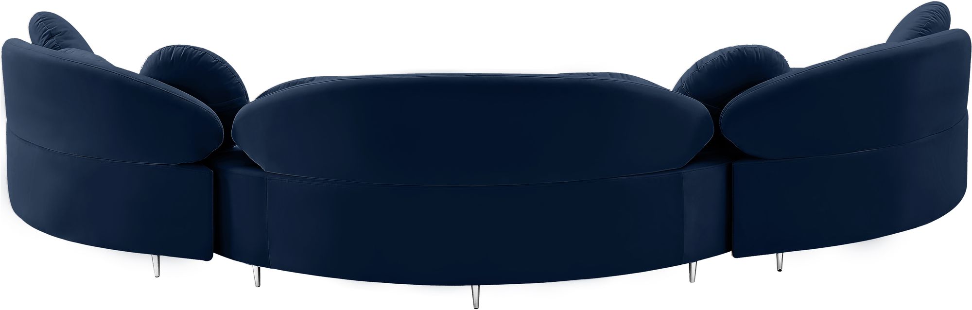 Vivacious 169" 3-Piece Velvet Sectional