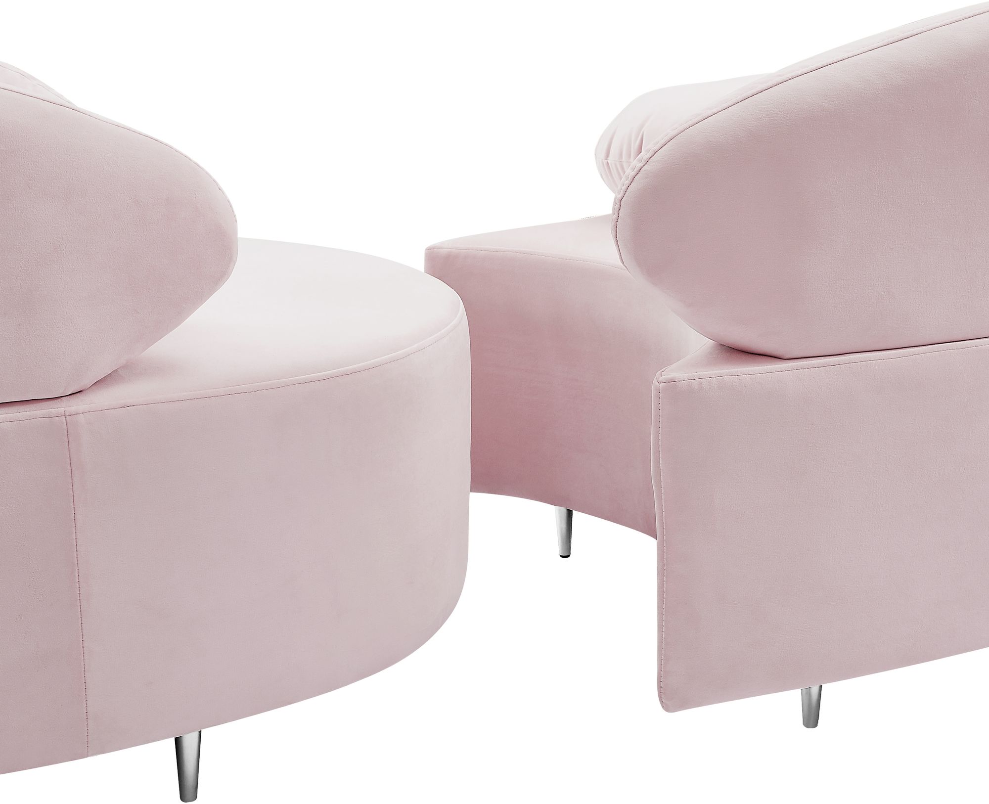 Vivacious 169" 3-Piece Velvet Sectional