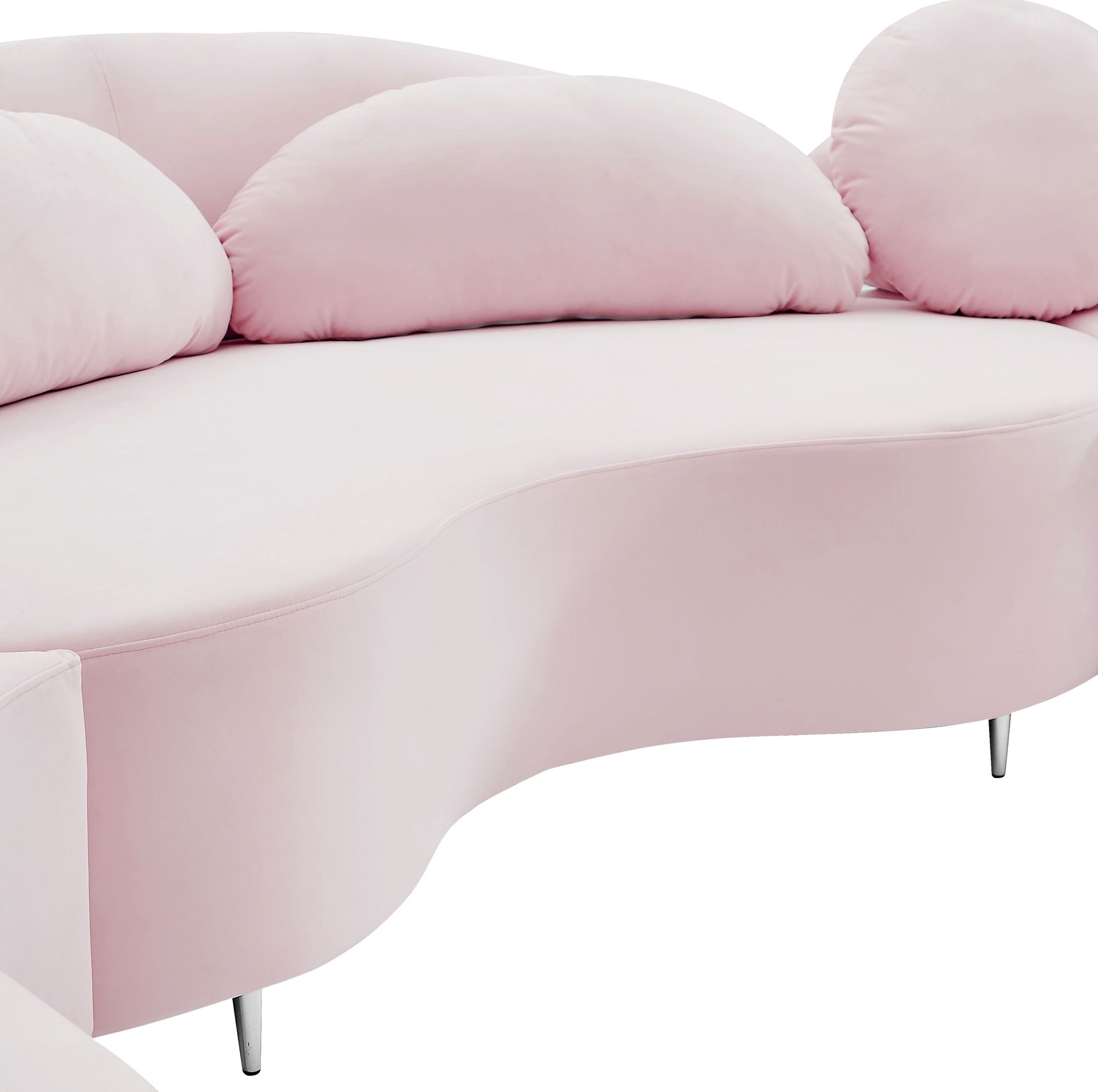 Vivacious 169" 3-Piece Velvet Sectional