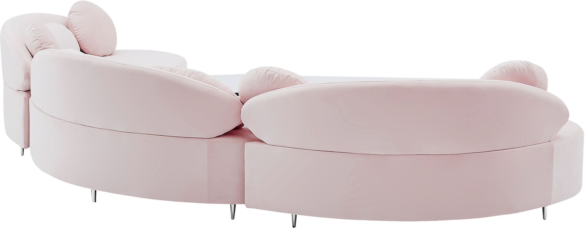 Vivacious 169" 3-Piece Velvet Sectional
