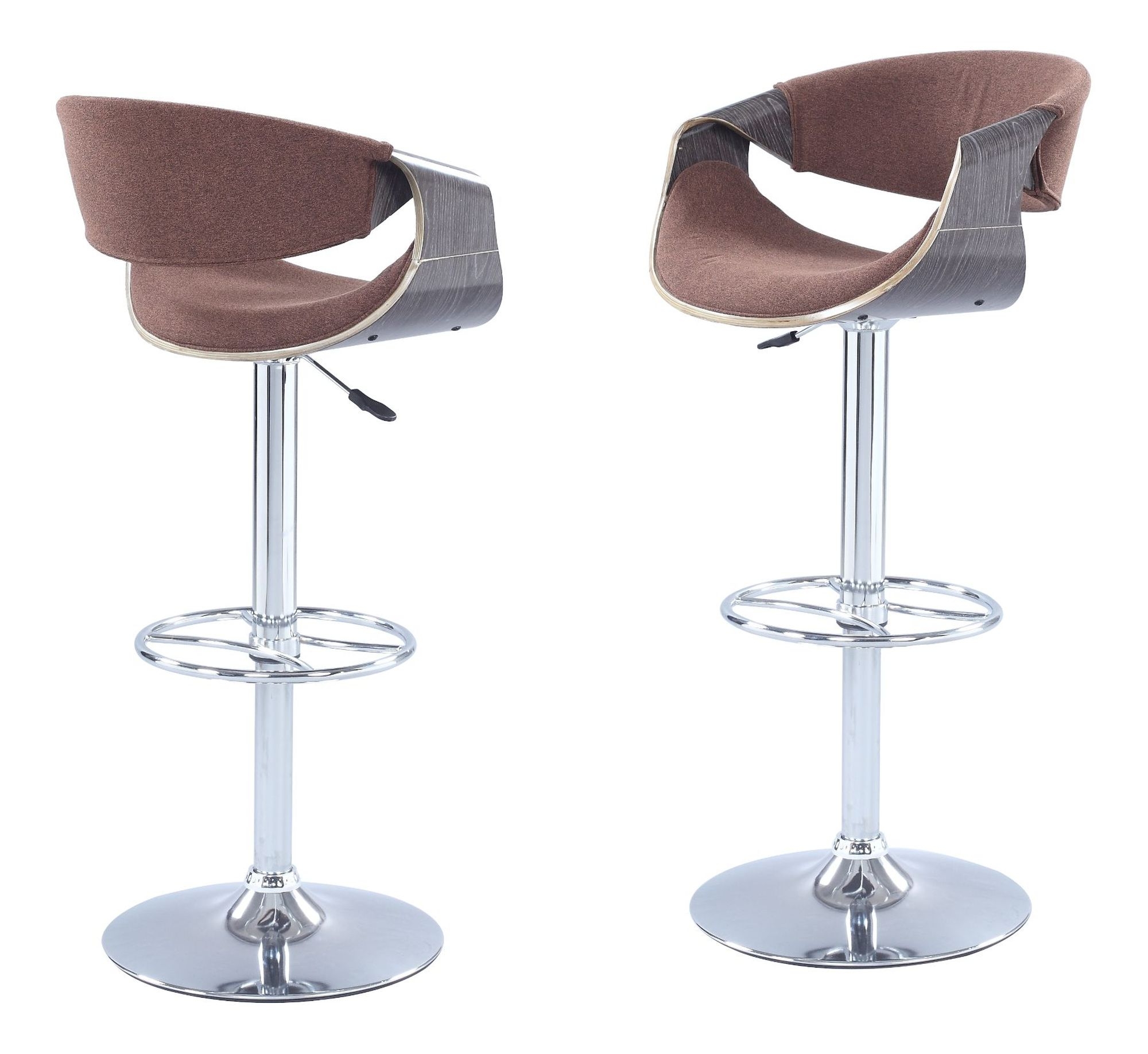 1396 Pneumatic Bentwood Saddle Seat Adjustable Stool